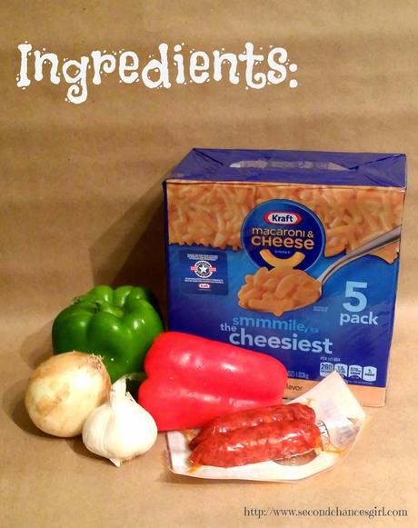 Ingredients for Chorizo Mac & Cheese #GolazoKraft #shop