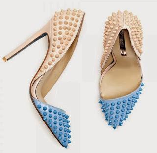 Shoe of the Day | Kandee Shoes Rockstud D'Orsay Pumps