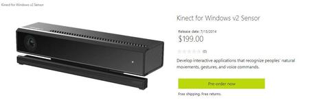 Standalone Xbox One Kinect is pretty expensive for PC