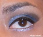 Face Of The Day: Dramatic Blue Eyes + Nude Lips