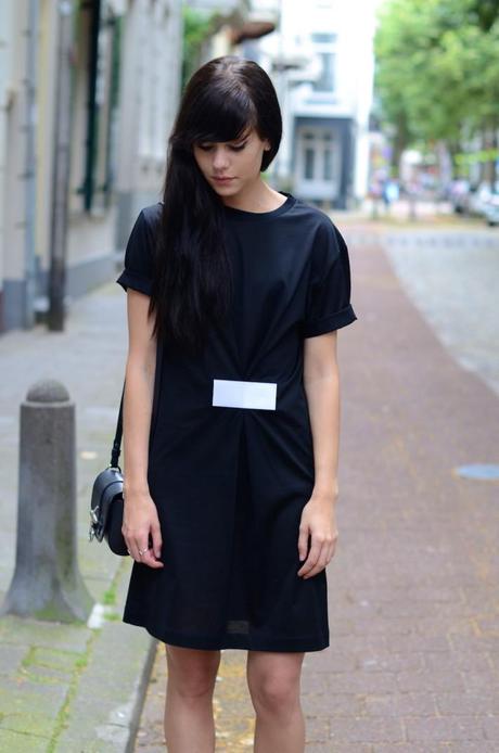 back by ann sofie back black and white dress