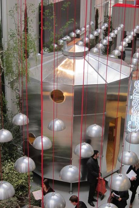 Charlotte Perriand metal prefab structure constructed by Cassina