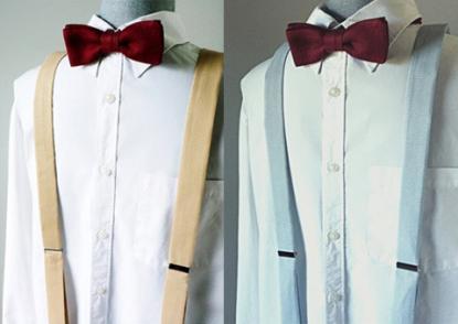 Bow tie with suspenders