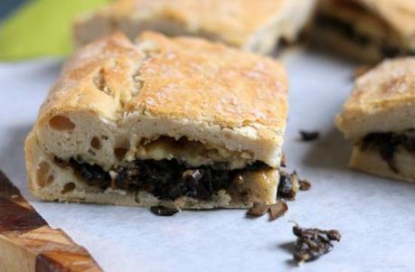 Stuffed Mushroom & Cheese Focaccia