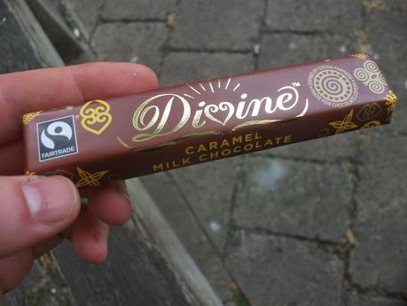 divine fairtrade caramel milk chocolate