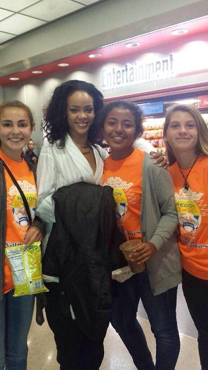Rihanna Spotted At LAX