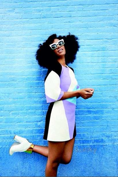Solange Covers Lucky Magazine  & Discusses Elevator Gate & Music Career
