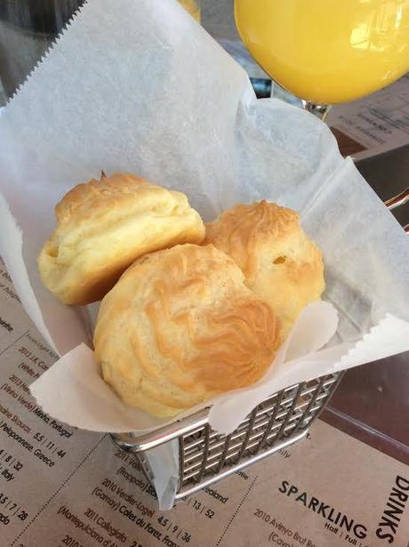 Gougeres, (aka “French cheese puffs”)