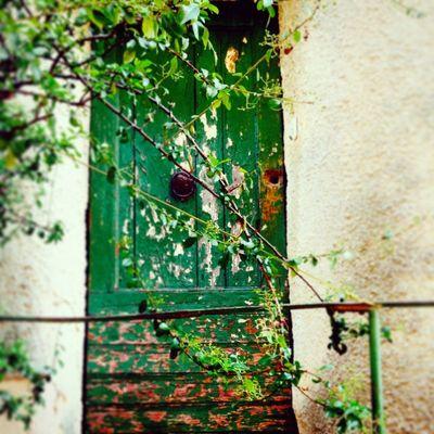 Green door back street France