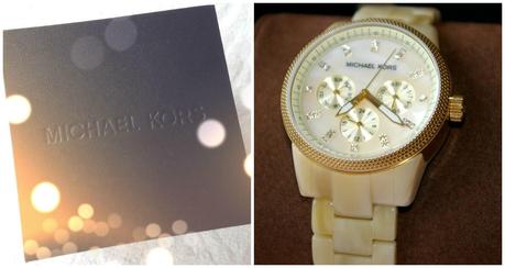 Michael Kors Ladies Ritz Cream Chronograph Watch