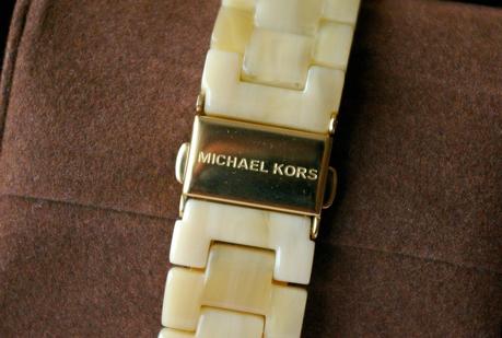 Michael Kors Ladies Ritz Cream Chronograph Watch