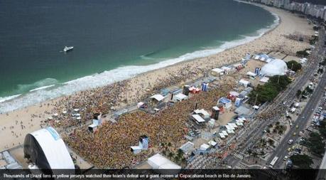 Germany drubs  Brazil ... lawlessness at Copacabana adds to the insult