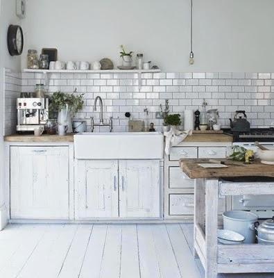 inspiration board | white subway tiles + kitchen