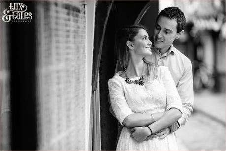 Engagement photos at York Shambles