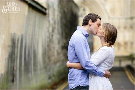 Relaxed natural engagement photography in york