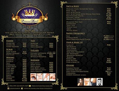 Princess-Hazel-Salon-and-Spa---List-of-Services-and-Prices