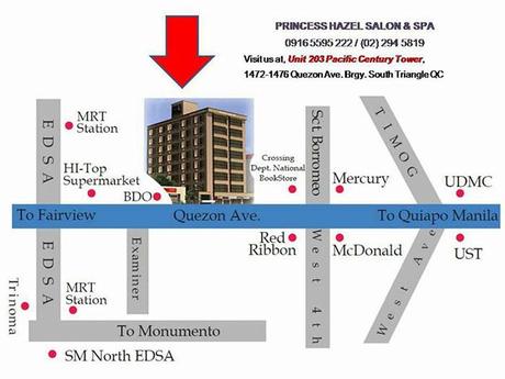 Princess Hazel Salon and Spa - Location Map