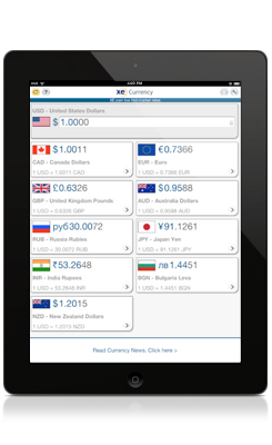iPad XE Currency App
