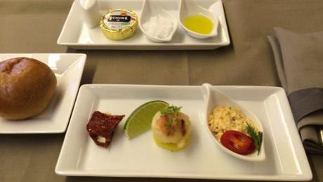 873 機内食 : フランクフルト 成田・JALファーストクラス（洋食コース） / In flight meal・FRA NRT, Fclass (JL・Western cuisine)