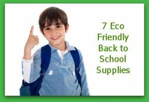 7 Eco Friendly Back to School Supplies