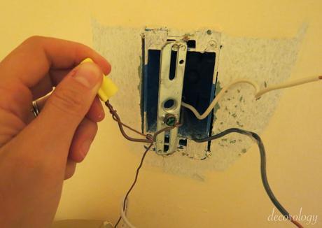 DIY: How to change out a wall mounted light fixture