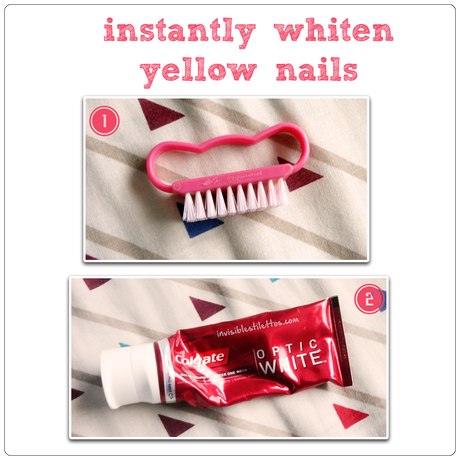 Instantly Whiten Yellow Nails