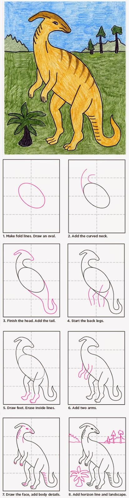 How to Draw a Parasaur