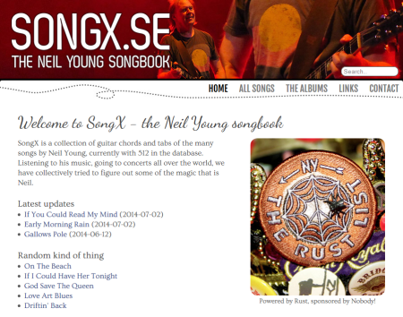 SongX.se - The Neil Young Songbook