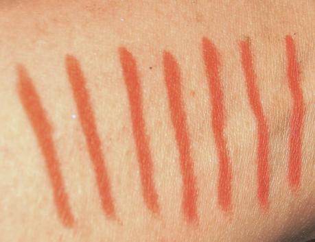 Gosh Lip Liner Flirty Orange Swatches 