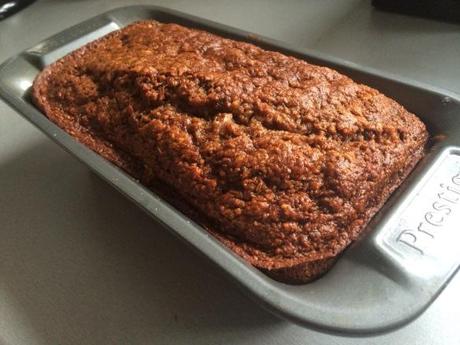 banana date and maple syrup fat free low sugar cake recipe easy loaf tin bake
