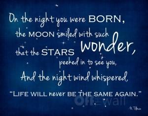 night you were born