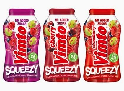 New Squeezy Vimto Water Enhancers . . .