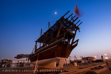 Dhow making still exist in Muharraq Bay just a stone a way from the Bahrain Bridged (feature picture above)