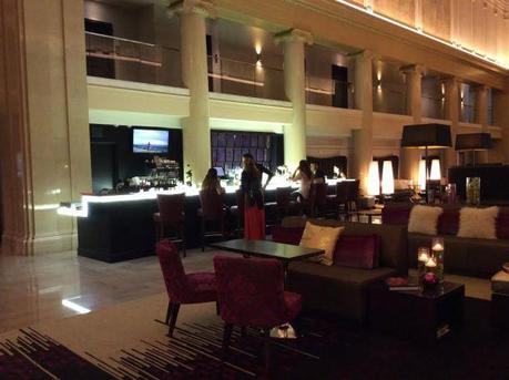 Hotel lobby and Teller Bar