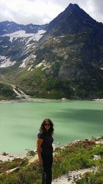 Laurel Robbins at Gelmer Lake, in the Haslital Region of Switzerland.