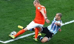 Javier Mascherano made a tournament changing tackle on Arjen Robben to deny the Dutchman