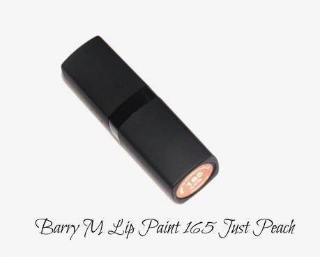 Barry M Lip Paint 165 Just Peach Swatches