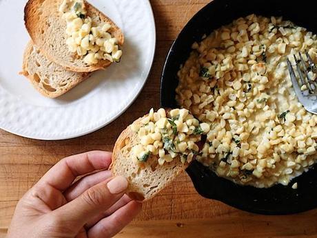 creamed corn on toast_FeedMeDearly