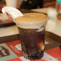 The vanilla coke float