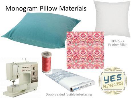 Monogram Pillow Materials