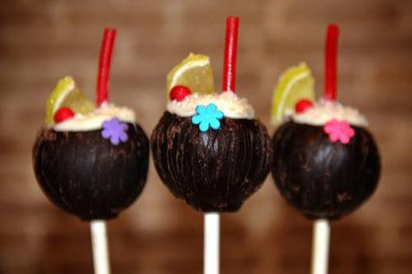 Piña Colada Cake Pops