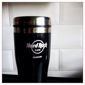 Hard Rock Cafe glasgow travel mug food and drink Glasgow blog 
