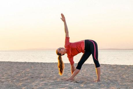 Parivritta Trikonasana or Revolved Triangle Pose