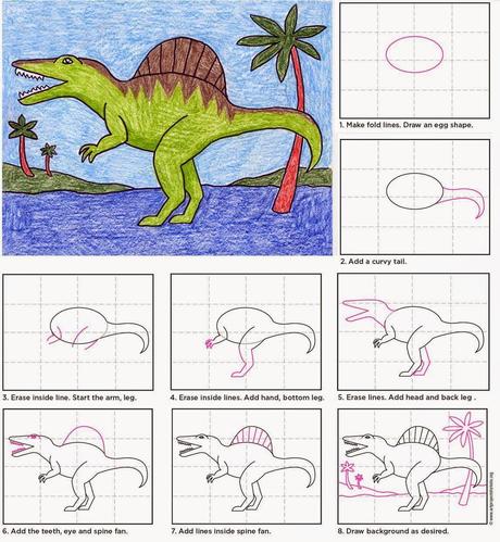 Draw A Spinosaurus