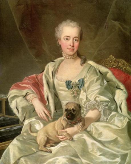 Princess Ekaterina Dmitrievna Golitsyna and her pug! Photo credit: wikipedia