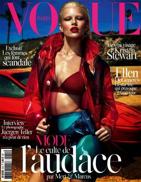 ANNA EWERS COVERS VOGUE PARIS AUGUST 2014