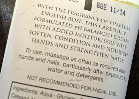 Marks & Spencer Moisturizing Hand & Nail Cream (Rose)