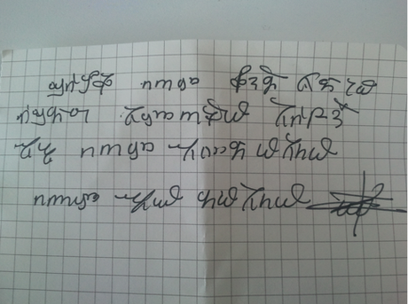 What language is this? Or, more properly, what script is that, as obviously it is written in a particular script.