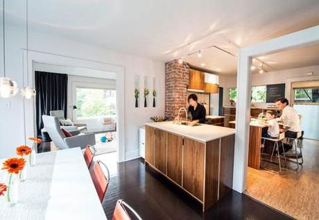 A renovated kitchen in Seattle