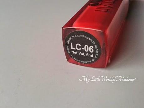 Mtv Muah Pop Lip Gloss in LC - 06 Review and Swatches